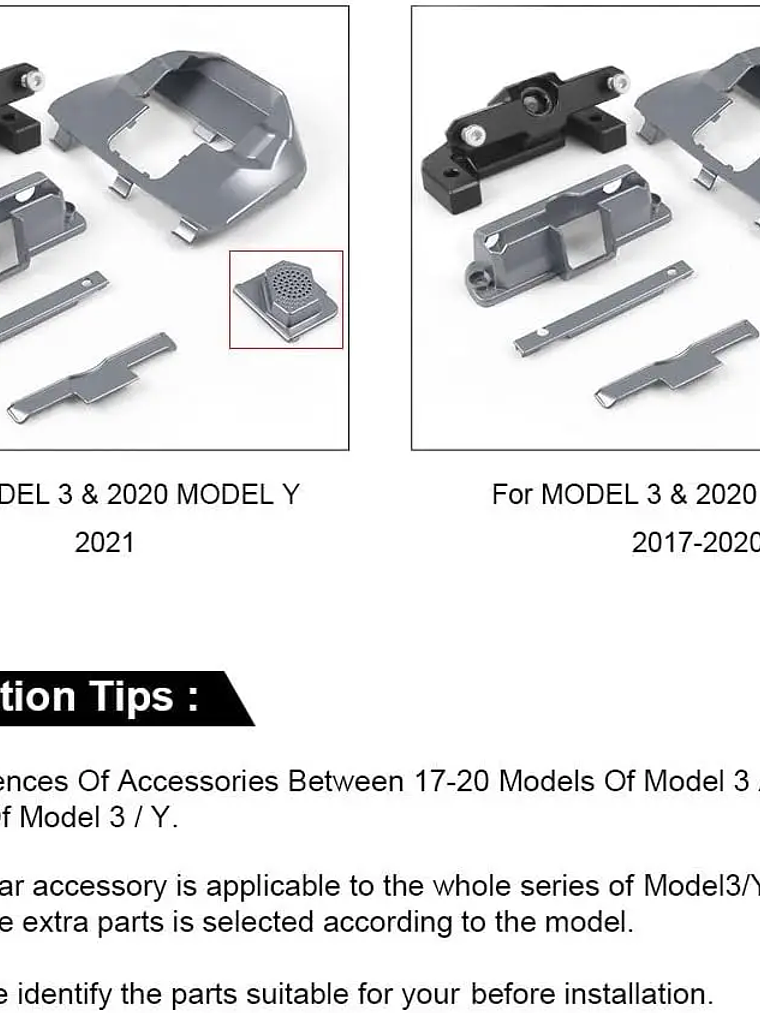Swivel Mount for Tesla Model 3/Y (2017-2024) - 4-Way Adjustable GPS Display Bracket 5