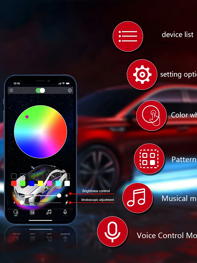 Tesla Model 3 Model Y 2021-2023 LED Atmosphere LED Lights Strip 7