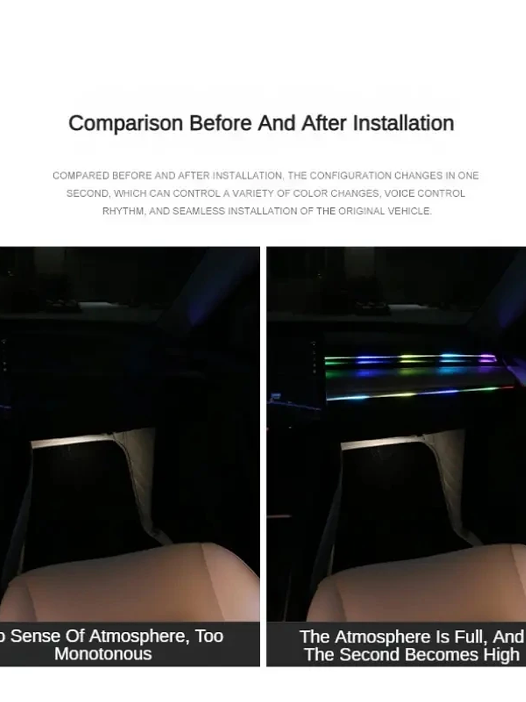 Tesla Model 3 Model Y 2021-2023 LED Atmosphere LED Lights Strip 13