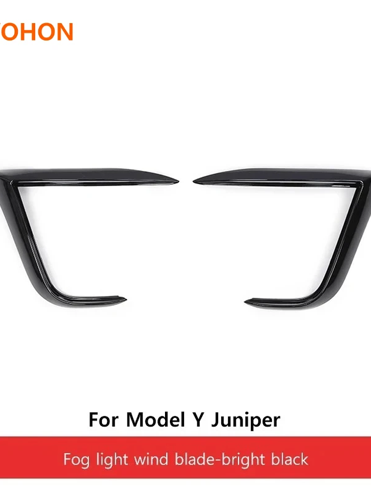 Front Lip Fog Light Wind Blade for Tesla Model Y Juniper 2025 2026 7