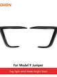 Front Lip Fog Light Wind Blade for Tesla Model Y Juniper 2025 2026 - thumbnail 7