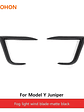 Front Lip Fog Light Wind Blade for Tesla Model Y Juniper 2025 2026 - thumbnail 8