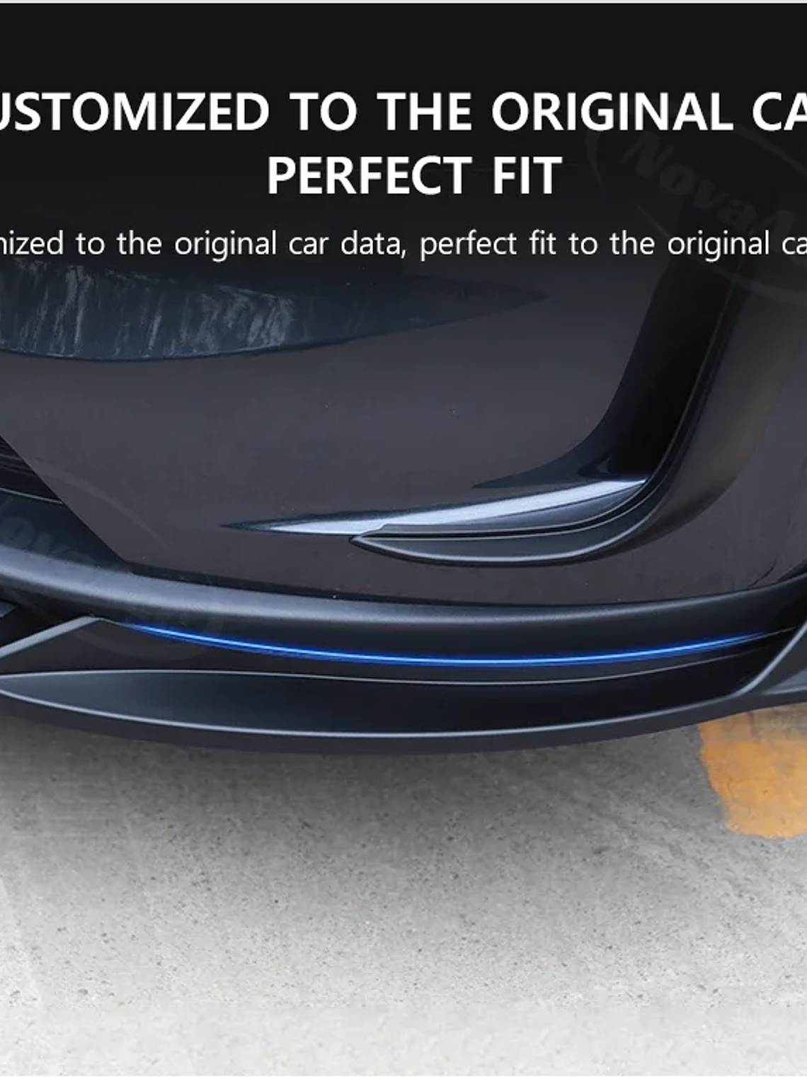 Front Lip Fog Light Wind Blade for Tesla Model Y Juniper 2025 2026 14