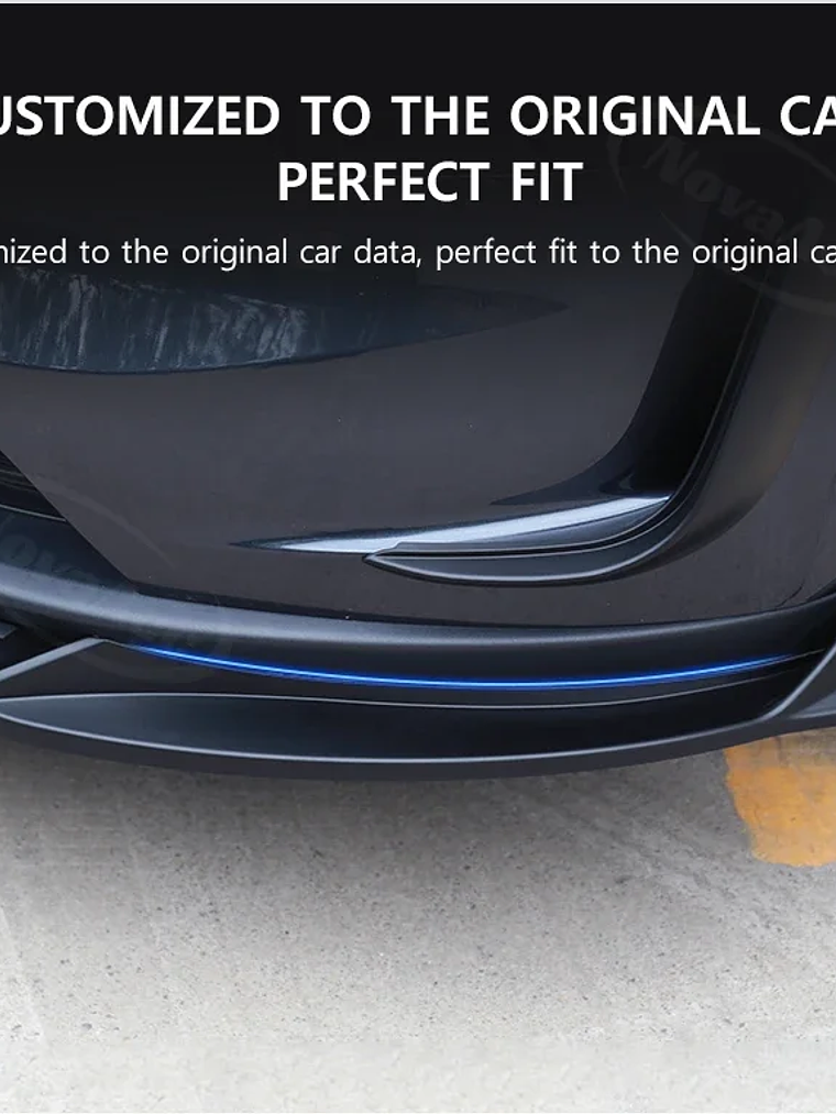 Front Lip Fog Light Wind Blade for Tesla Model Y Juniper 2025 2026 14