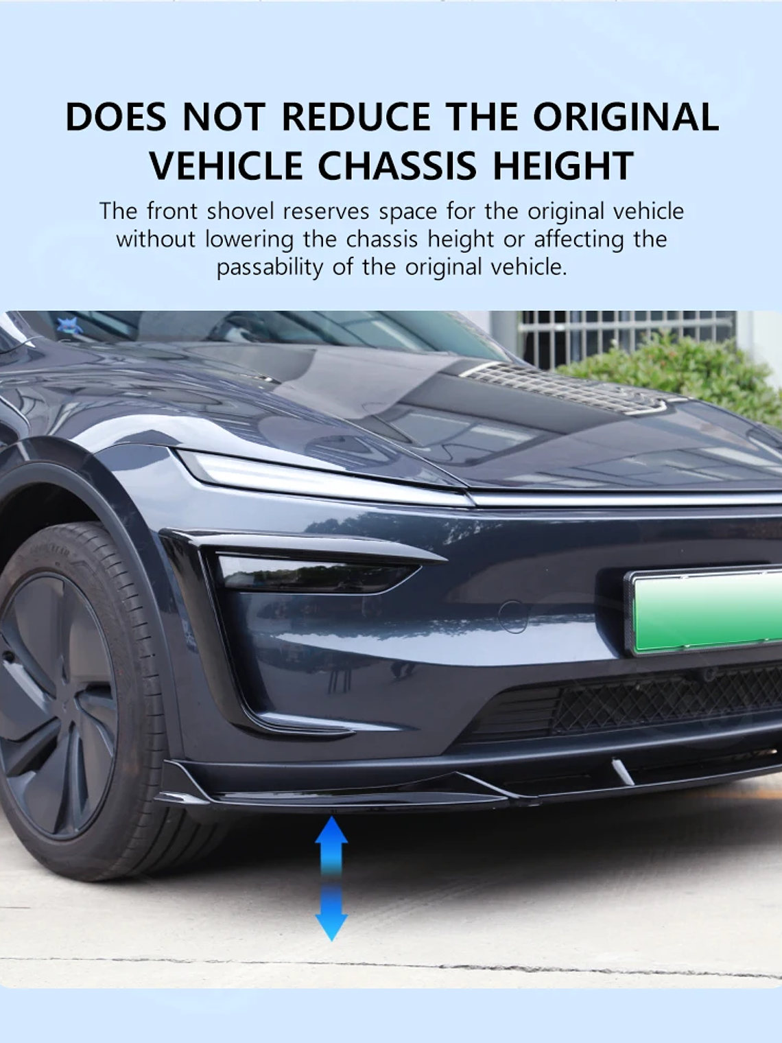 Front Lip Fog Light Wind Blade for Tesla Model Y Juniper 2025 2026 17