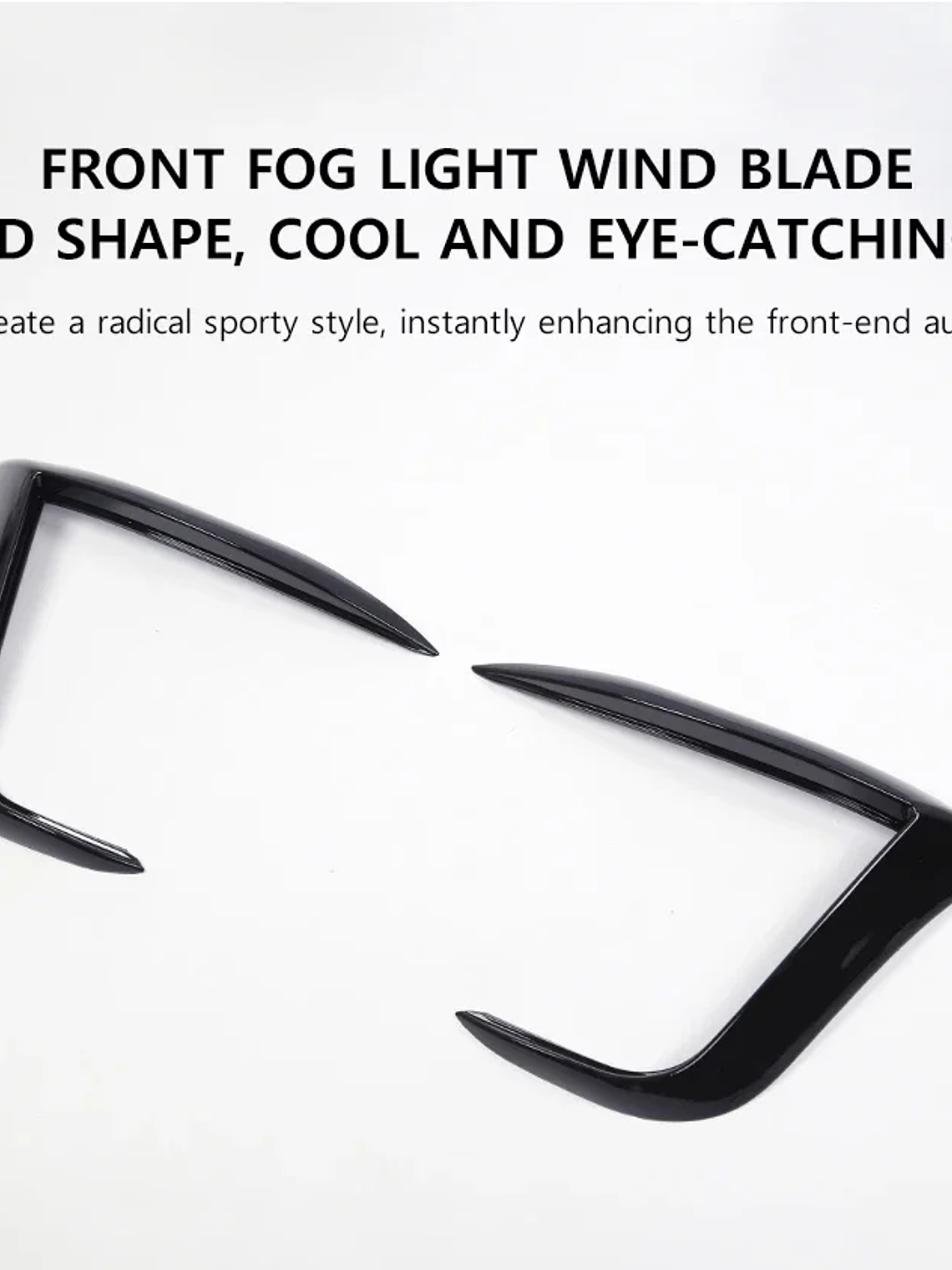 Front Lip Fog Light Wind Blade for Tesla Model Y Juniper 2025 2026 18
