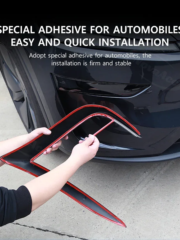 Front Lip Fog Light Wind Blade for Tesla Model Y Juniper 2025 2026 20