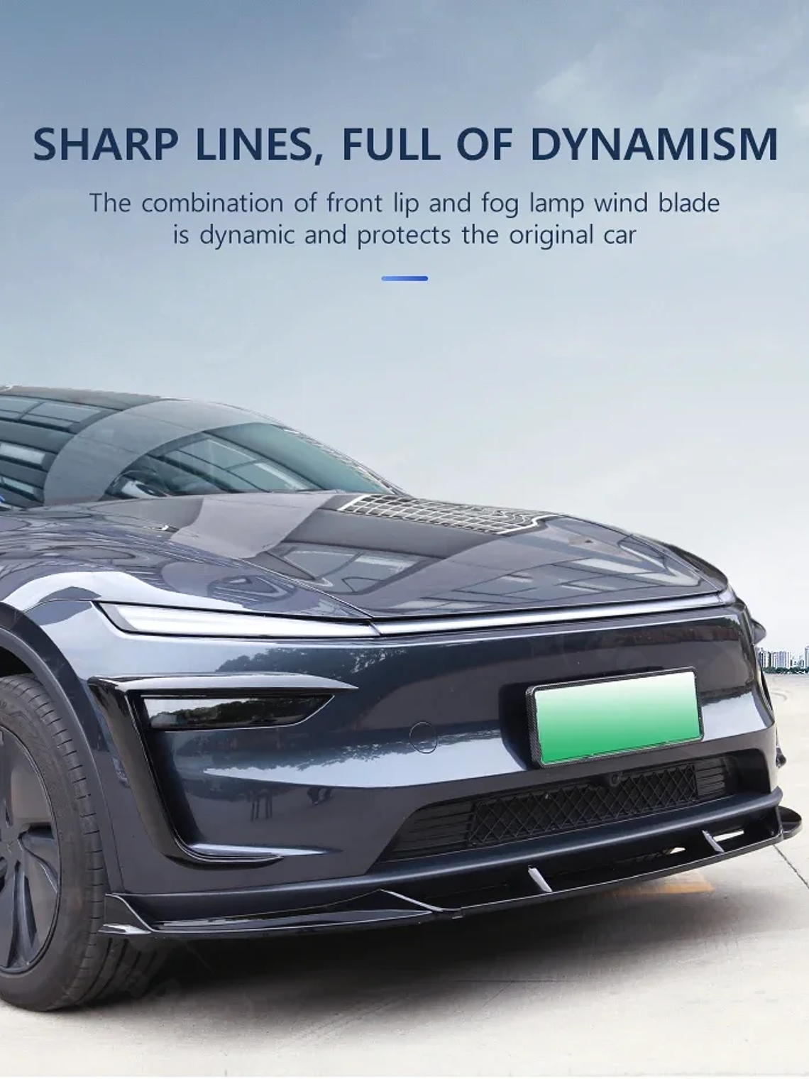 Front Lip Fog Light Wind Blade for Tesla Model Y Juniper 2025 2026 21