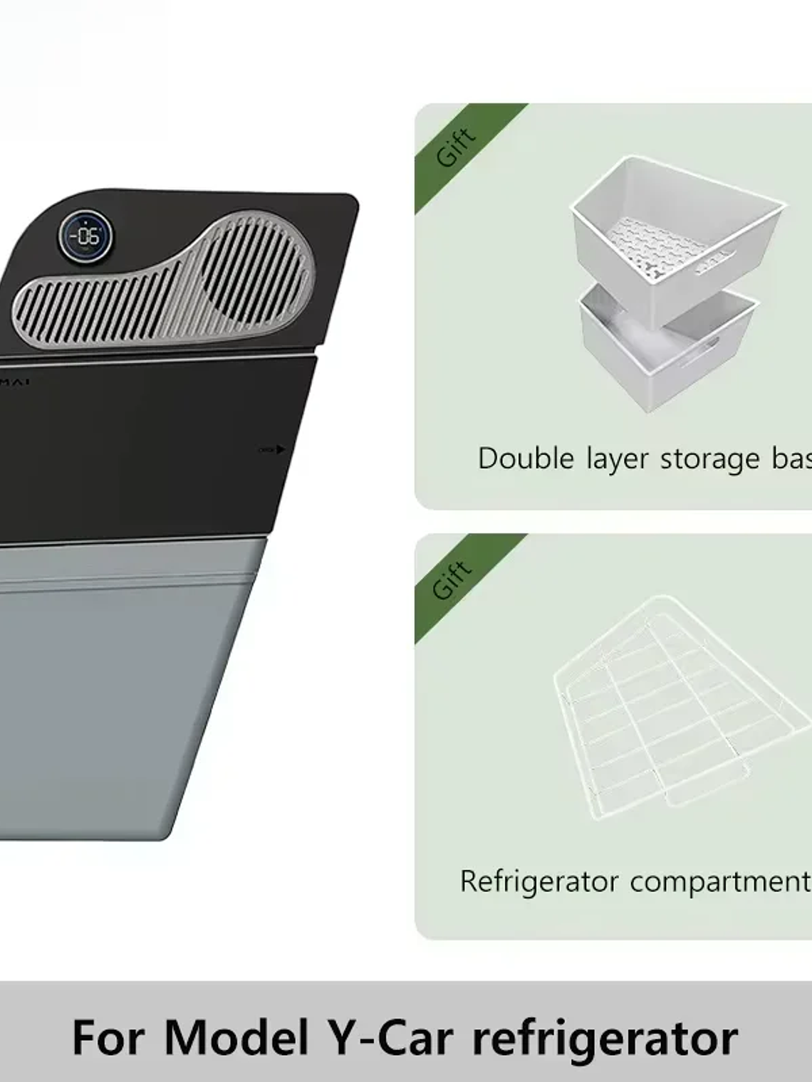 Tesla Model Y & Highland 16L Car Fridge, Portable Compressor Freezer  7