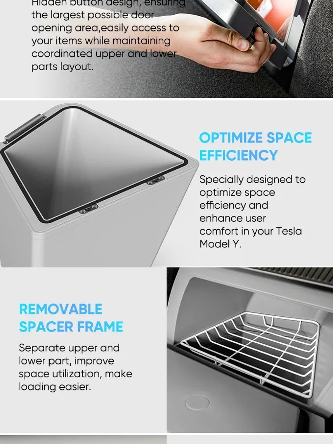 Tesla Model Y & Highland 16L Car Fridge, Portable Compressor Freezer  16