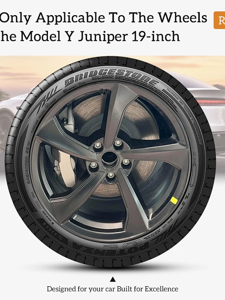 4PCS Wheel Cover for Tesla Model Y Juniper 2025-2026 19 Inch 5