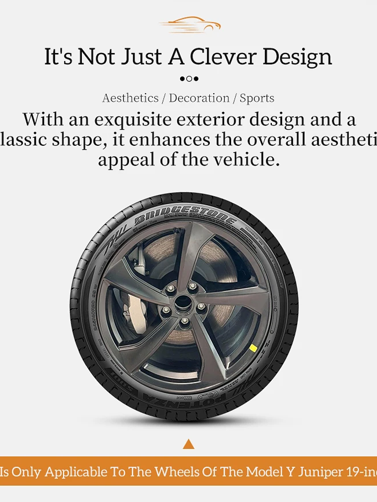 4PCS Wheel Cover for Tesla Model Y Juniper 2025-2026 19 Inch 11