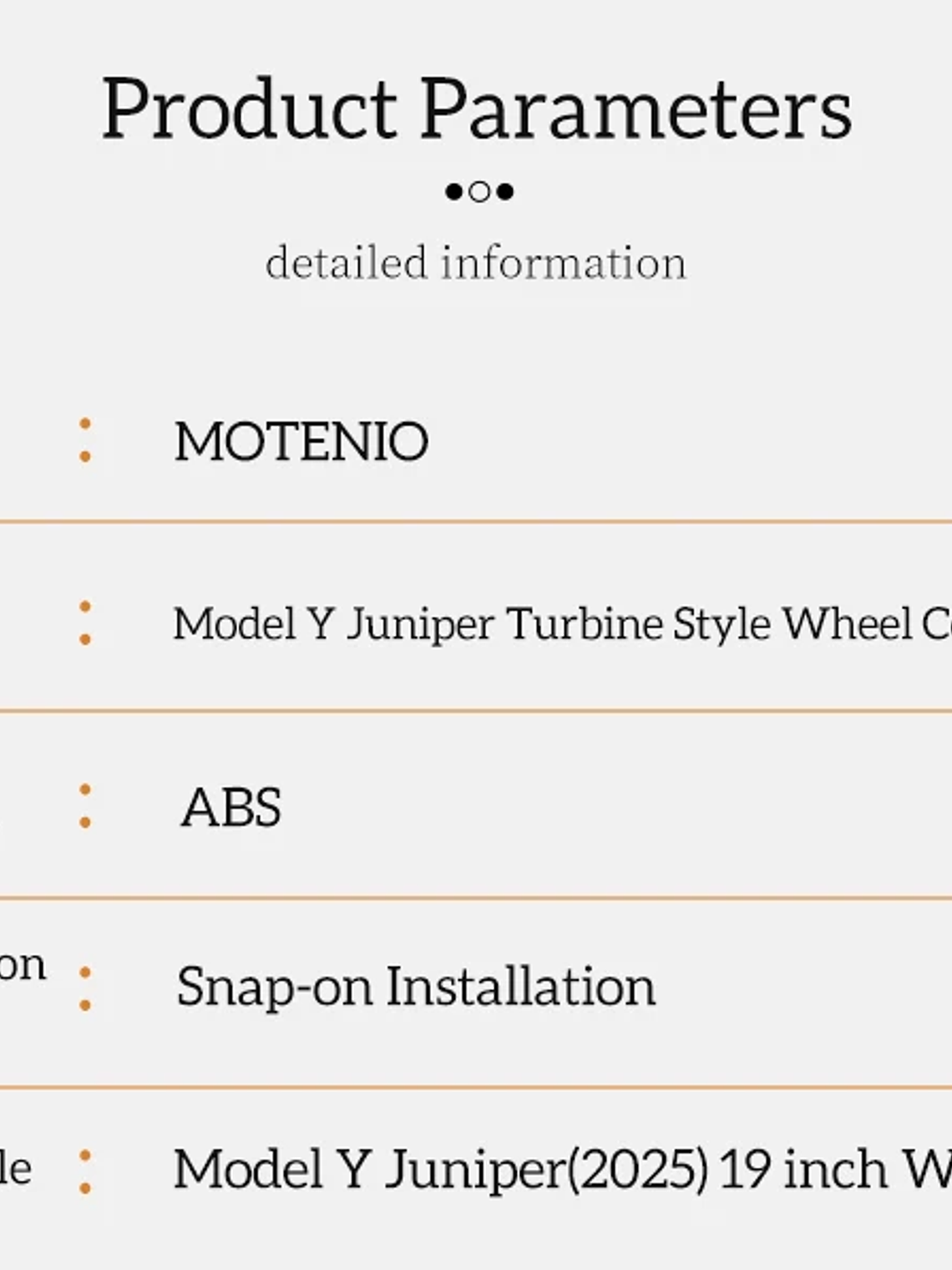 4PCS Wheel Cover for Tesla Model Y Juniper 2025-2026 19 Inch 13