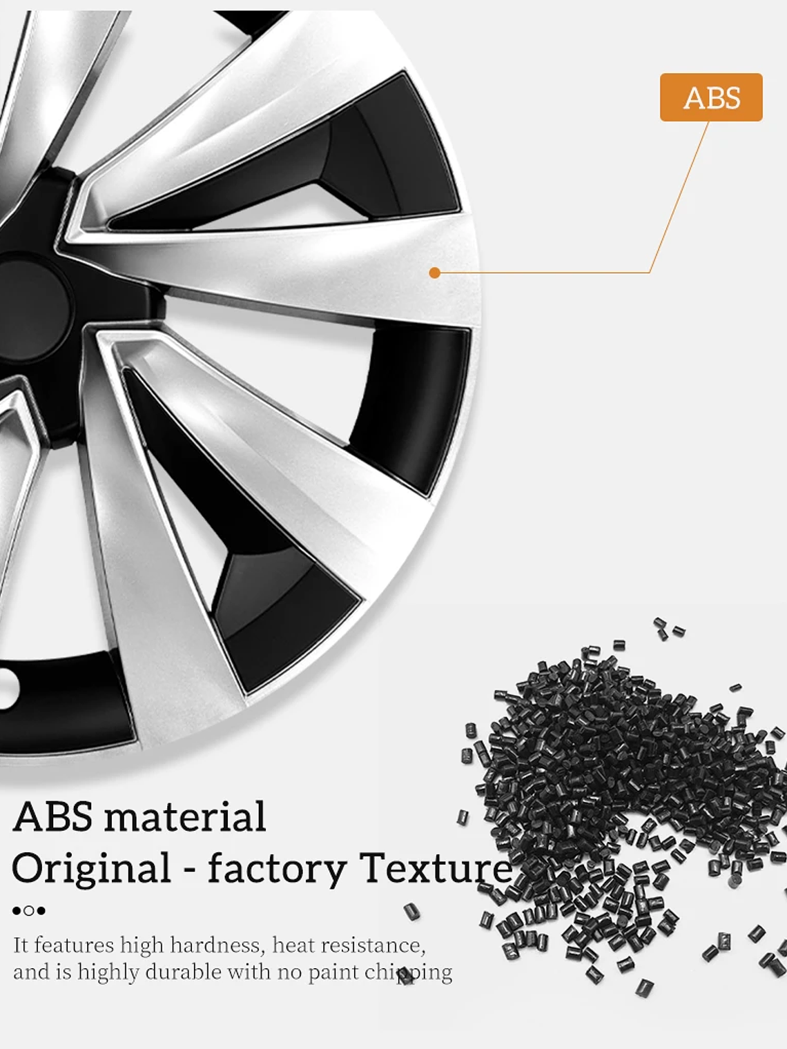 4PCS Wheel Cover for Tesla Model Y Juniper 2025-2026 19 Inch 15