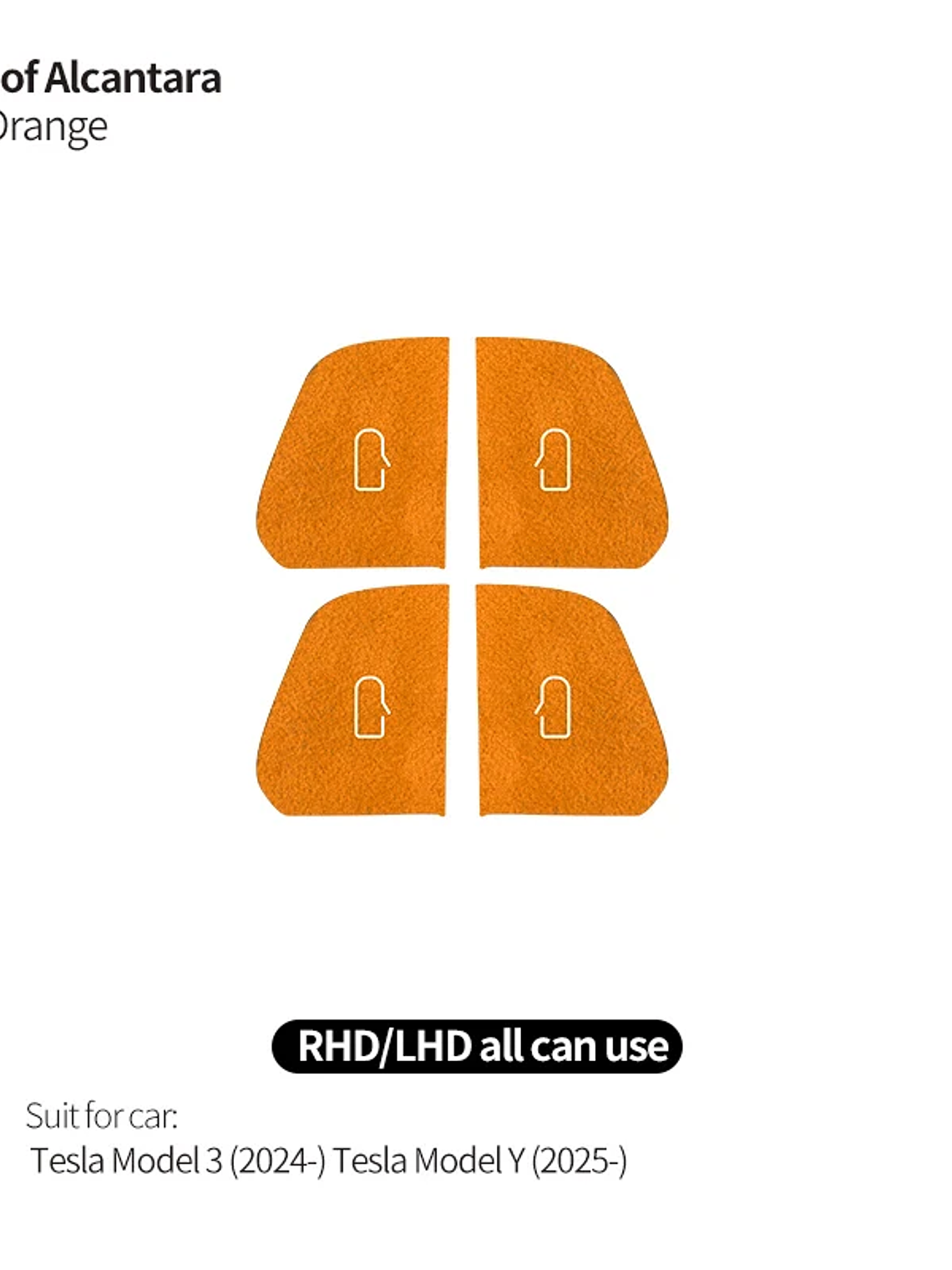 Top Suede For Tesla Model 3 (2024-) Model Y(2025-) 7