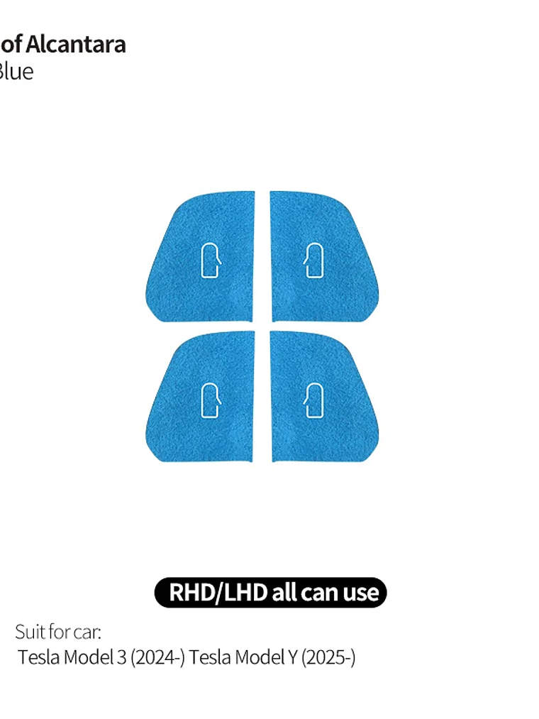 Top Suede For Tesla Model 3 (2024-) Model Y(2025-) 9