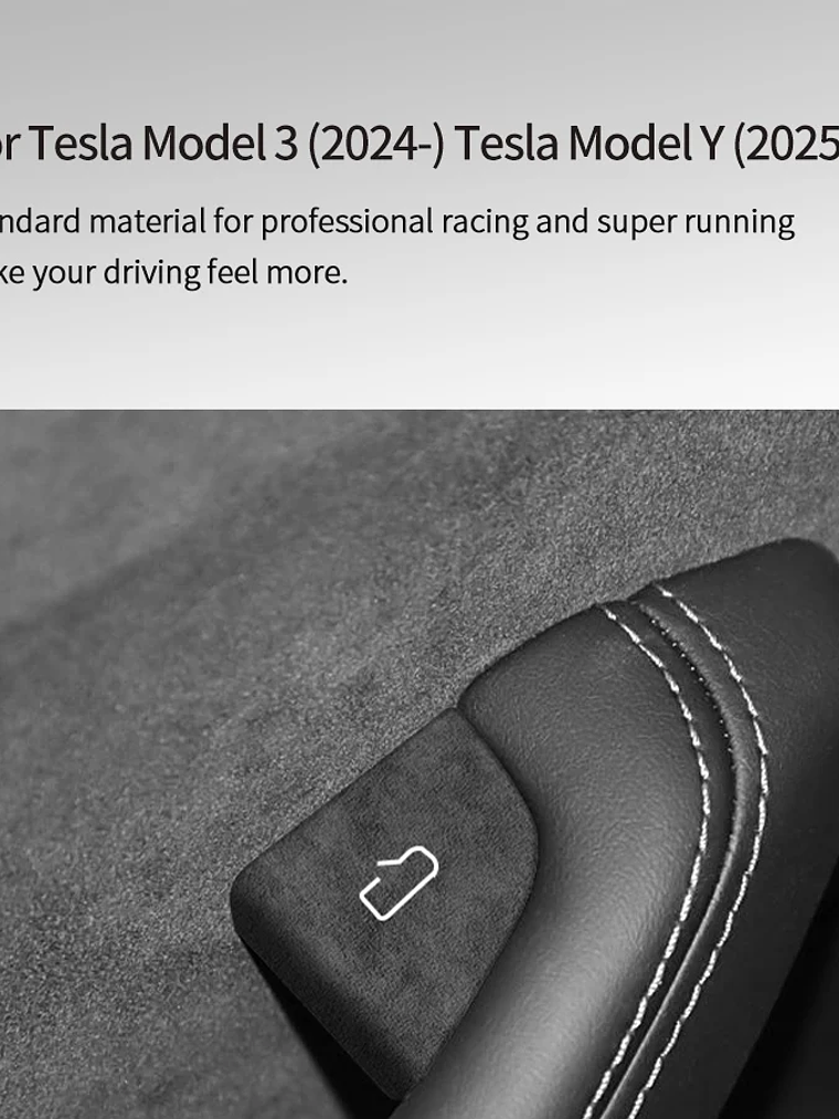 Top Suede For Tesla Model 3 (2024-) Model Y(2025-) 13