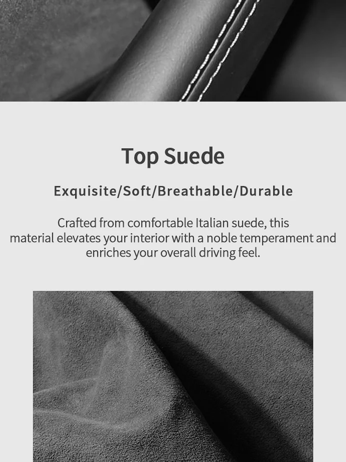 Top Suede For Tesla Model 3 (2024-) Model Y(2025-) 14