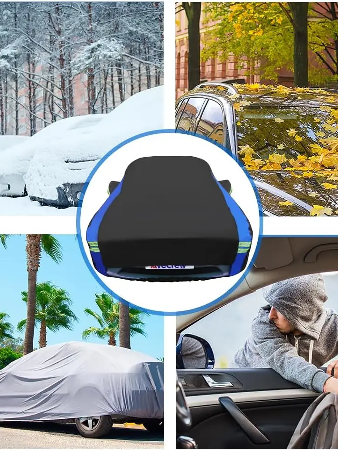 Custom Fit Tesla Model Y Car Cover with Charging Port 5