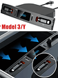 Tesla Model 3 Y Docking Station 27W Quick Charger USB LED Shunt Hub - thumbnail 3