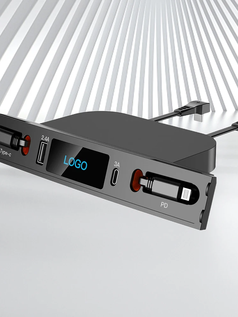 Tesla Model 3 Y Docking Station 27W Quick Charger USB LED Shunt Hub 11