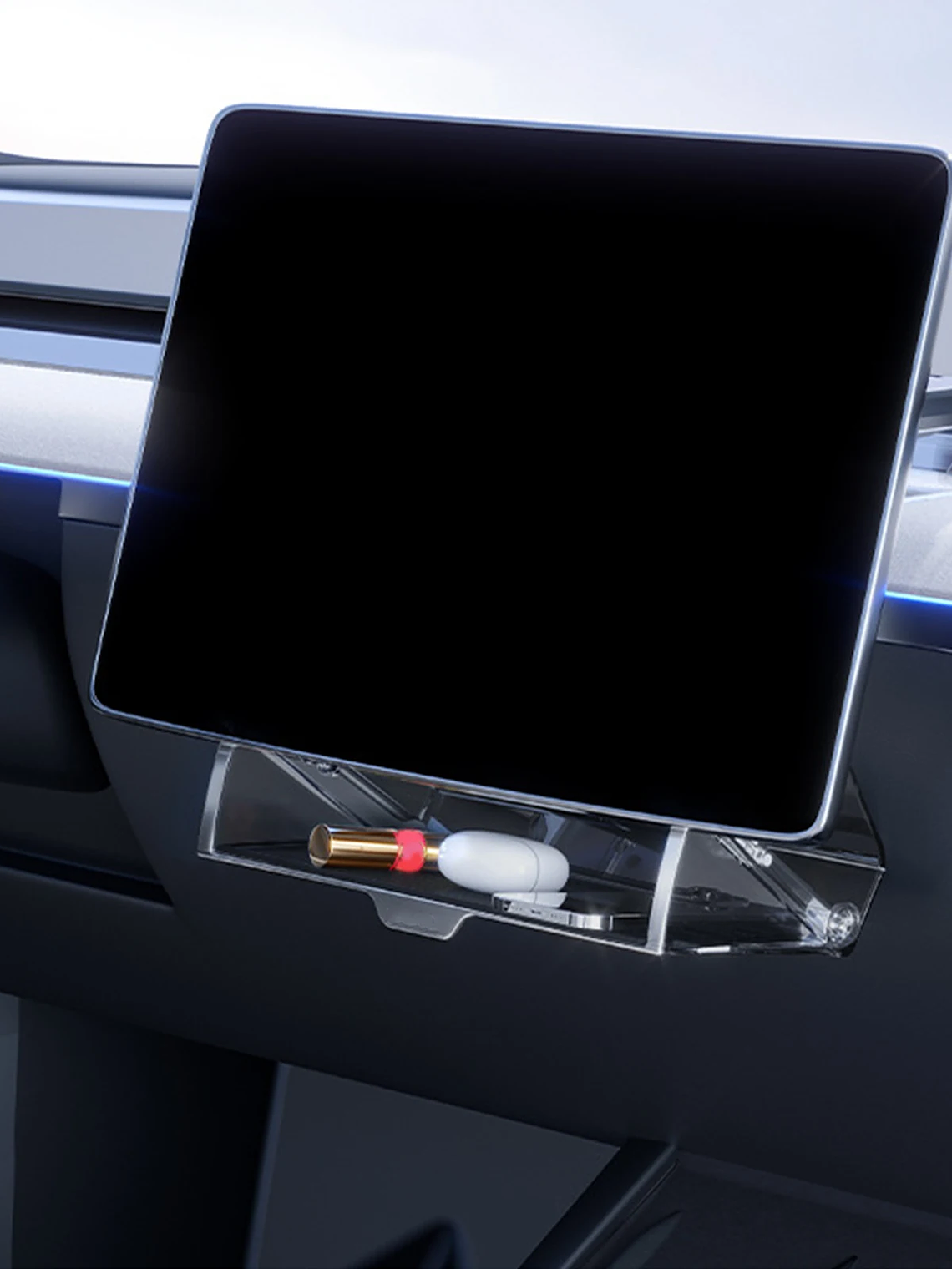 Magnetic Center Console Organizer Tray for Tesla  1