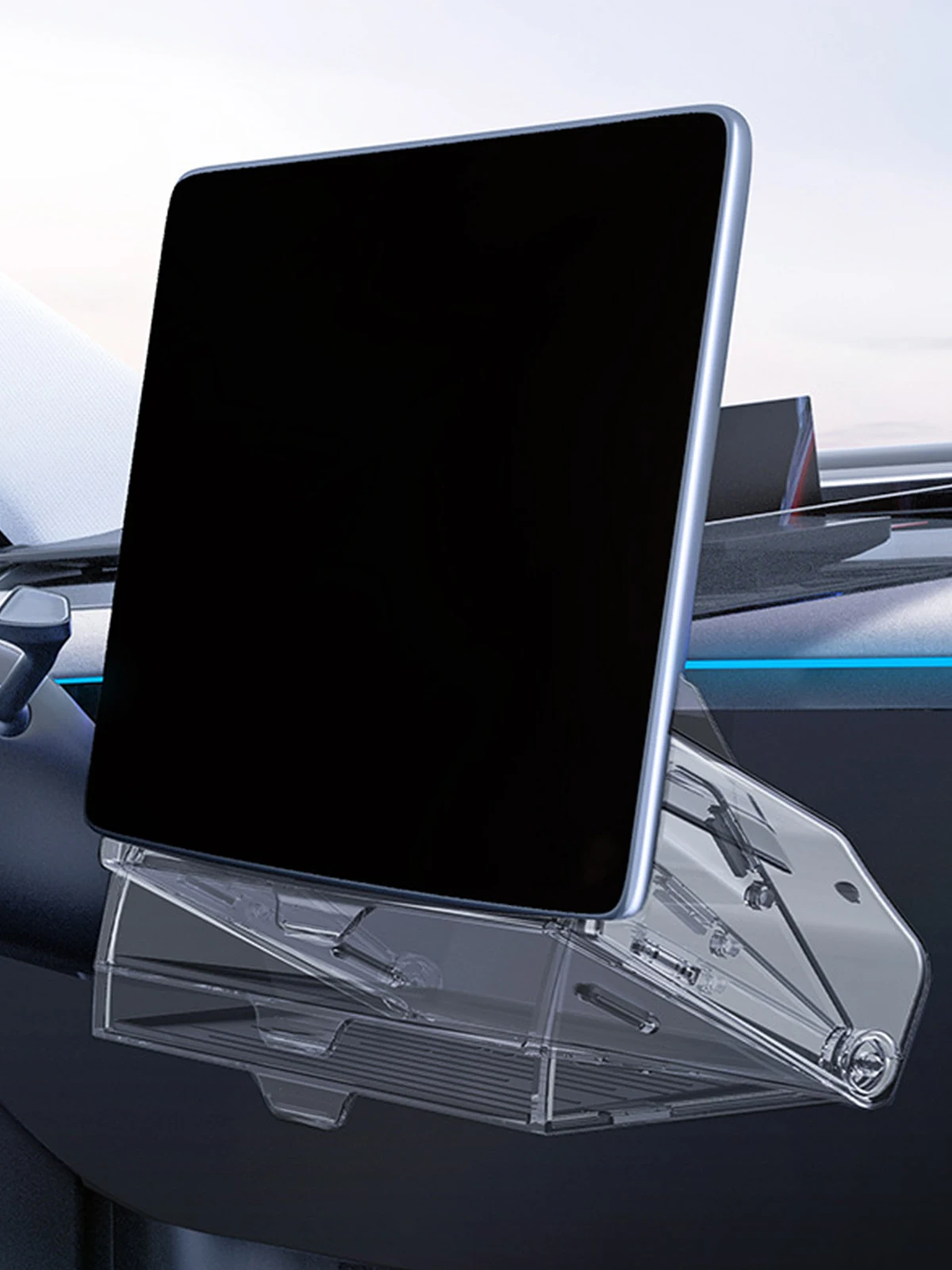 Magnetic Center Console Organizer Tray for Tesla  8