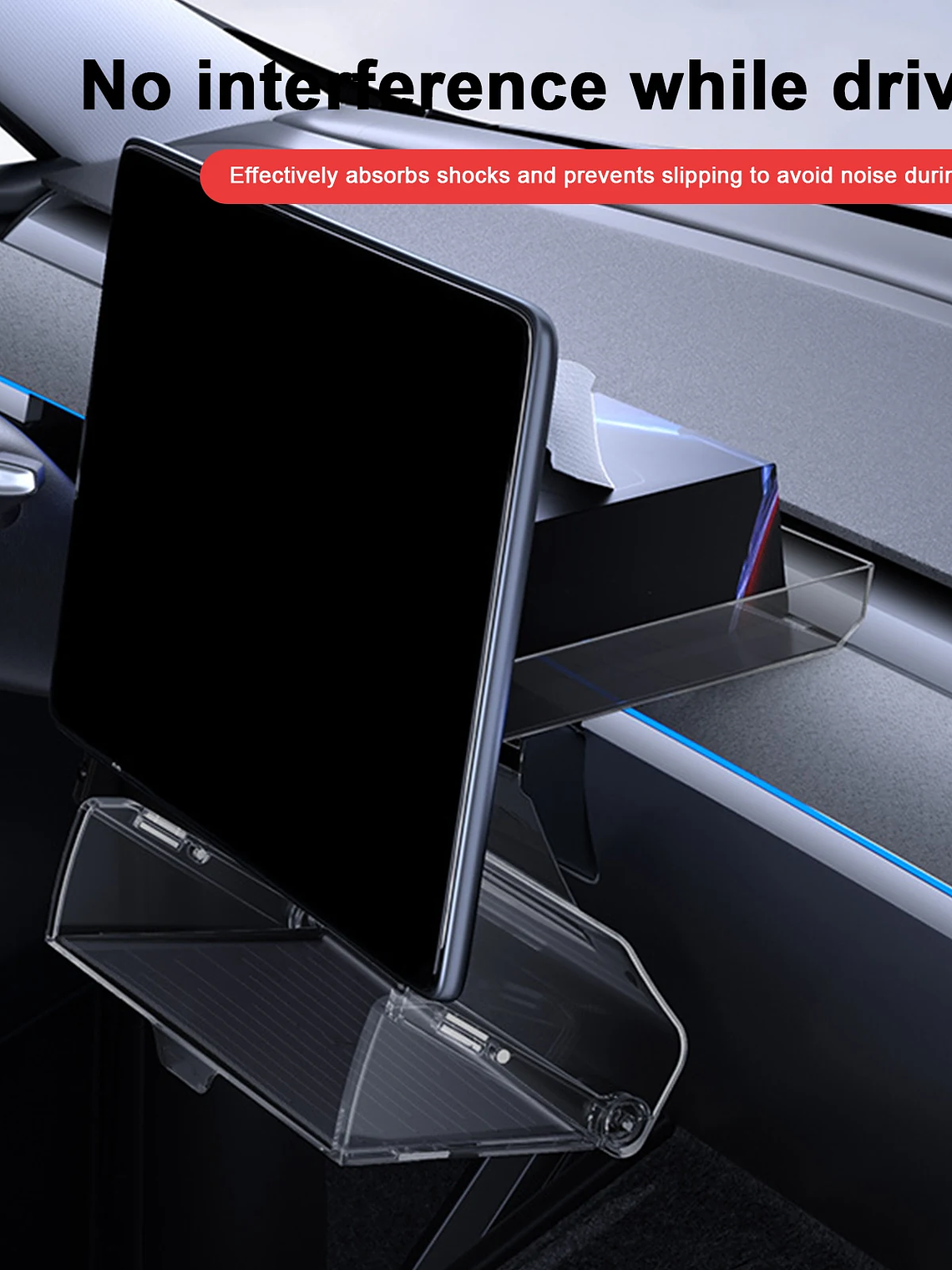 Magnetic Center Console Organizer Tray for Tesla  9