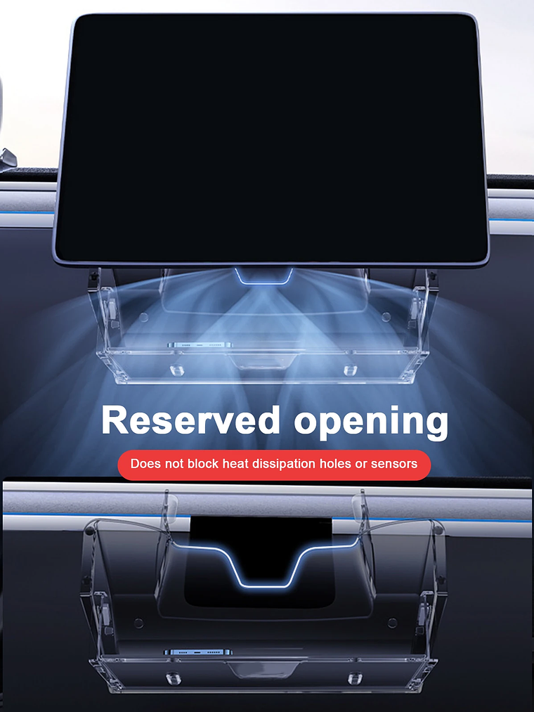 Magnetic Center Console Organizer Tray for Tesla  11