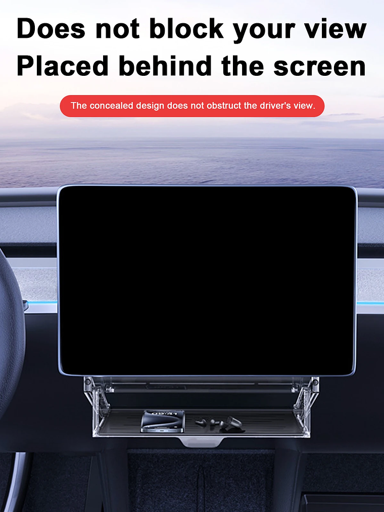 Magnetic Center Console Organizer Tray for Tesla  14