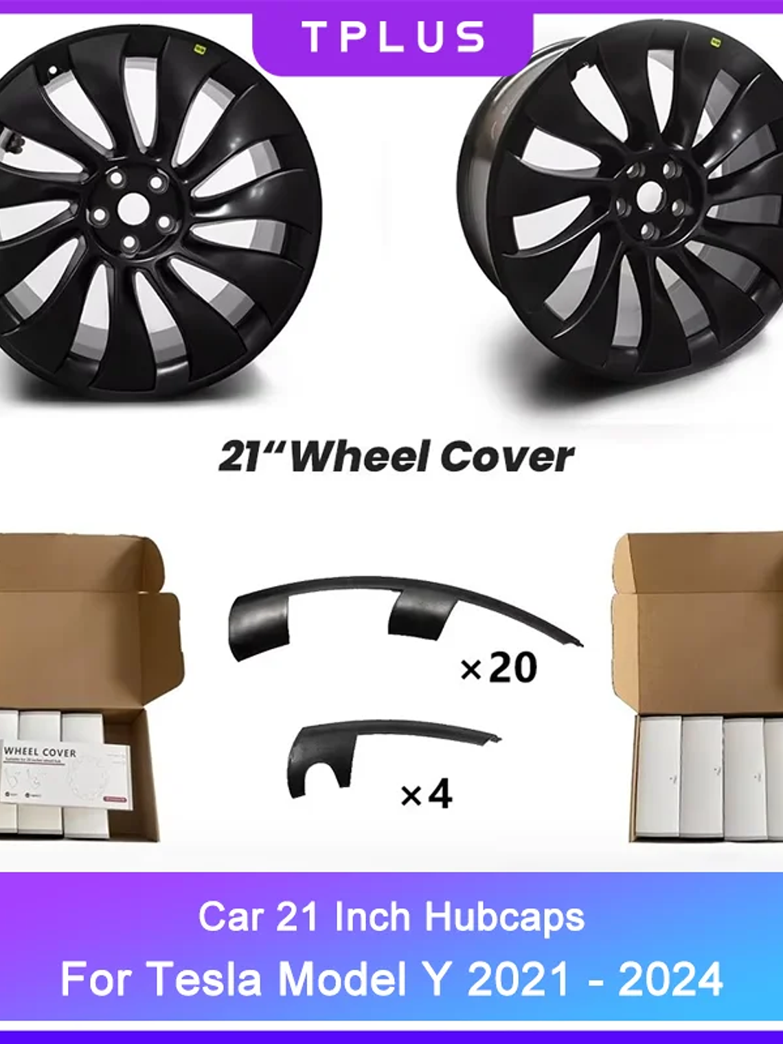 21 Inch Wheel Rim Guard for Tesla Model Y 2024-2021  3