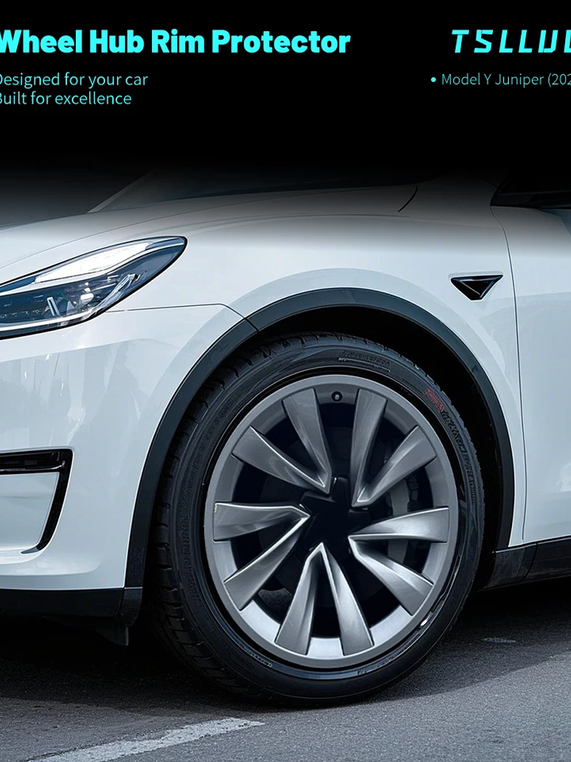 Tesla Model Y Juniper 2025-2026 20-inch Ring Protection Wheel Hub 8