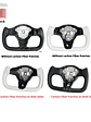 Full Leather Heated Yoke Steering Wheel for Tesla - thumbnail 3