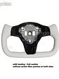 Full Leather Heated Yoke Steering Wheel for Tesla - thumbnail 5