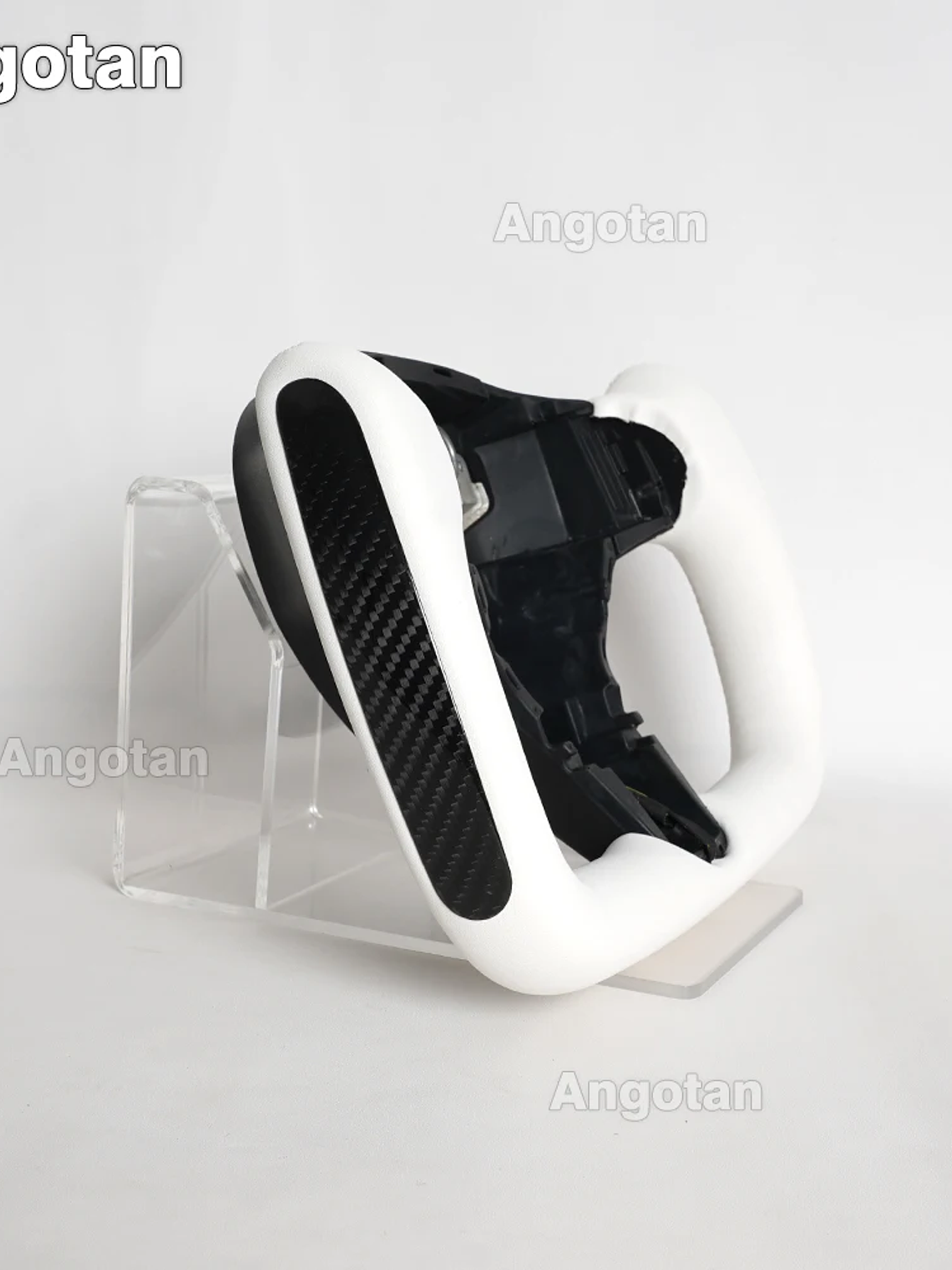 Full Leather Heated Yoke Steering Wheel for Tesla 18