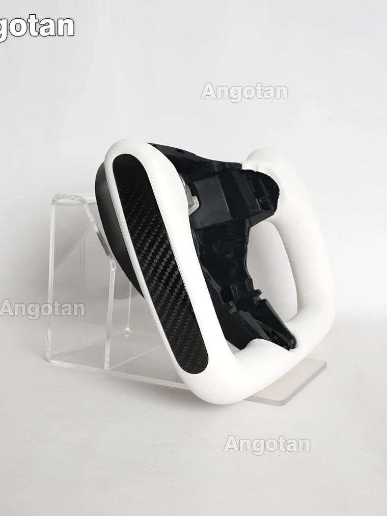 Full Leather Heated Yoke Steering Wheel for Tesla 18