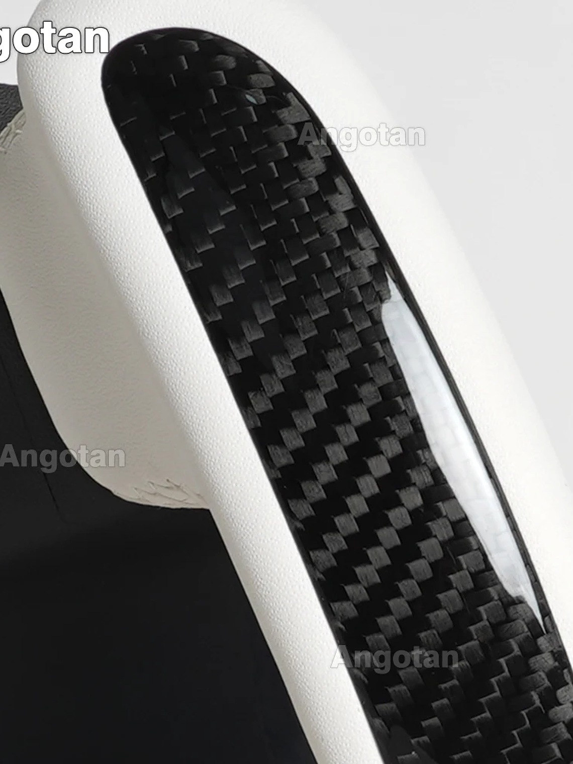 Full Leather Heated Yoke Steering Wheel for Tesla 19