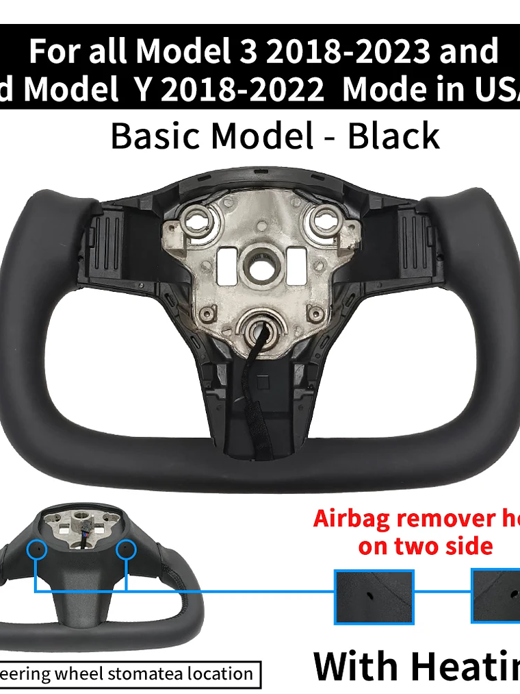 Customized New Yoke Steering Wheel For Tesla Model 3/Y 7