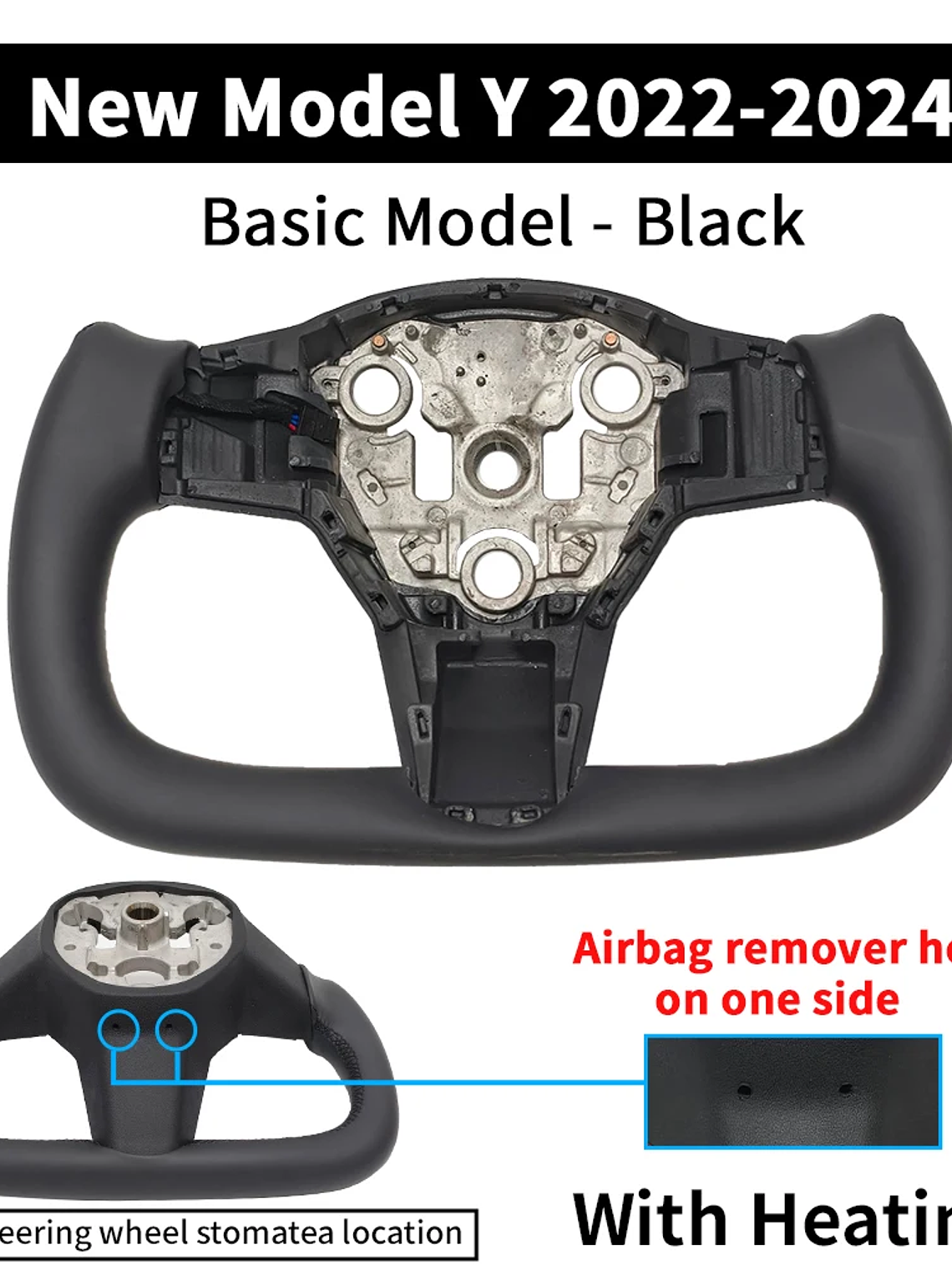 Customized New Yoke Steering Wheel For Tesla Model 3/Y 8