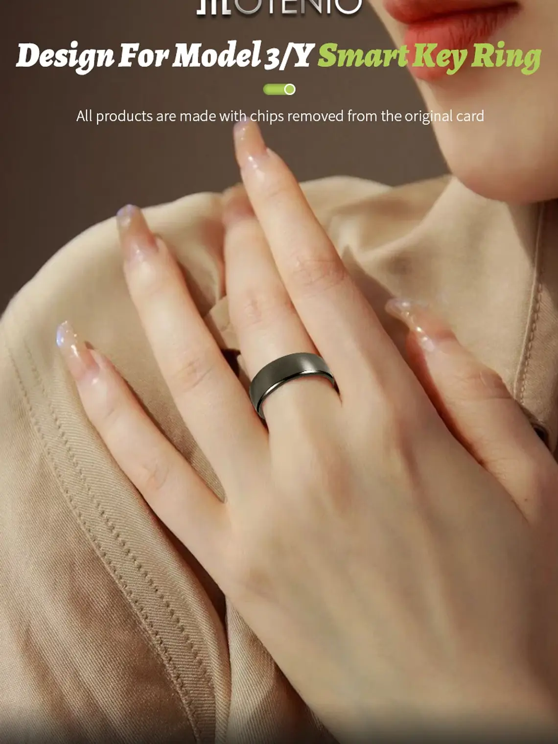 Tesla Model 3 / Y smart key ring 11