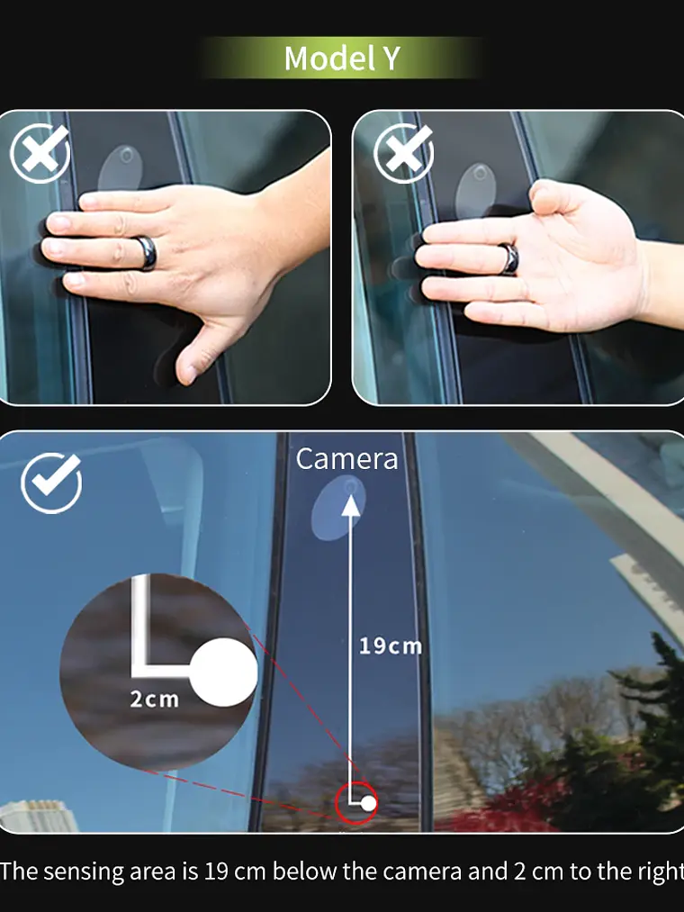 Tesla Model 3 / Y smart key ring 22