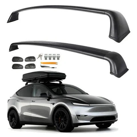 Matte Black Roof Rack Cross Bars for Tesla Model Y 2020-2026 Juniper
