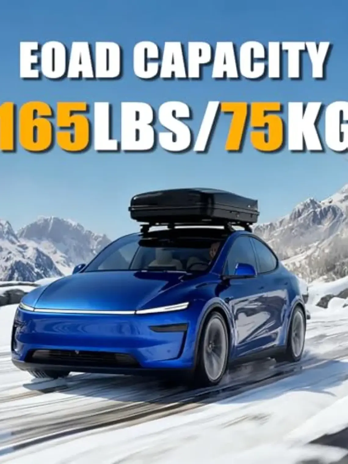 Matte Black Roof Rack Cross Bars for Tesla Model Y 2020-2026 Juniper 2