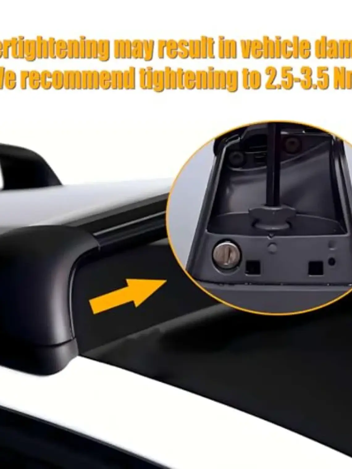 Matte Black Roof Rack Cross Bars for Tesla Model Y 2020-2026 Juniper 3