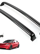 2PCS Cross Bar Roof Racks for 2019-2025 Tesla Model 3 Black - thumbnail 1