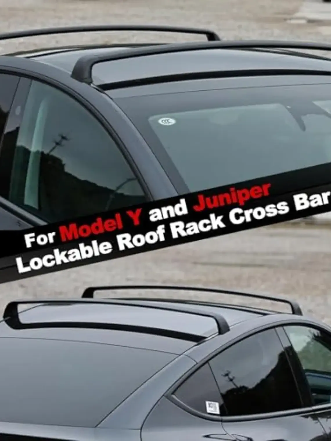 Tesla Model Y Juniper 2020-2026+ Lockable Roof Racks 2