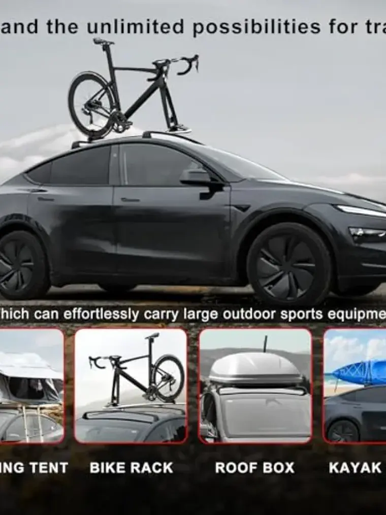 Tesla Model Y Juniper 2020-2026+ Lockable Roof Racks 4