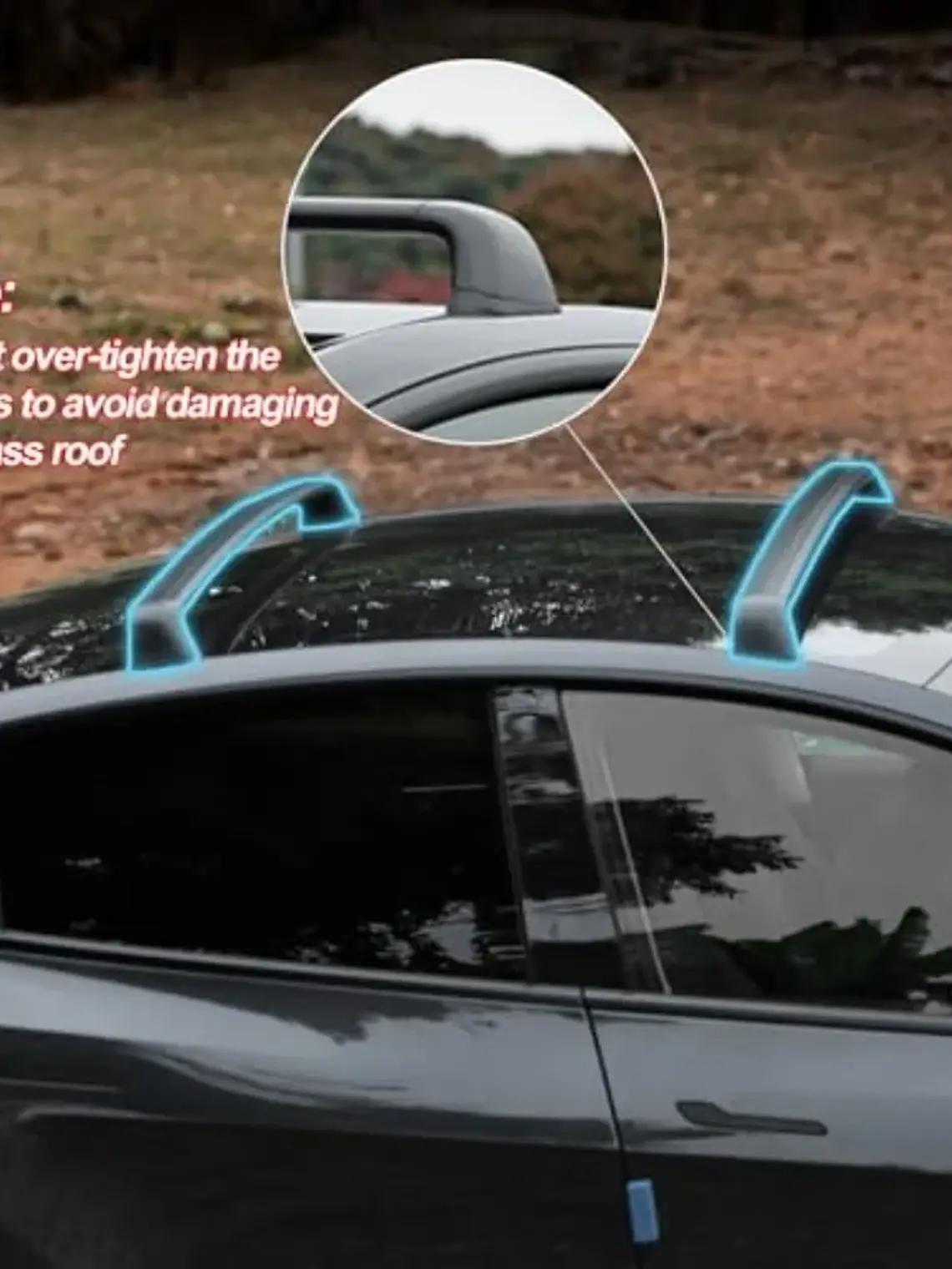 Tesla Model Y Juniper 2020-2026+ Lockable Roof Racks 5