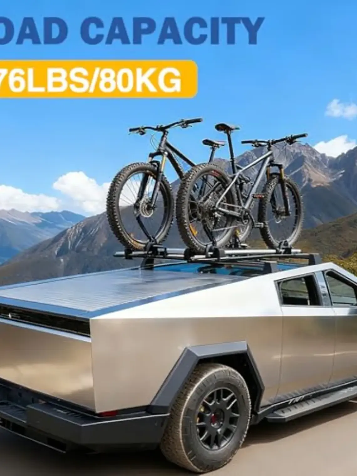 2-Pack Crossbars Roof Rack Compatible with Tesla Cybertruck  2