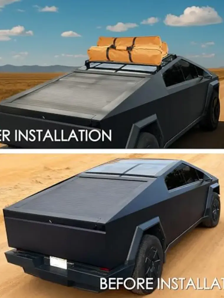 Front Roof Rack Crossbars for Tesla Cybertruck 2024+  7